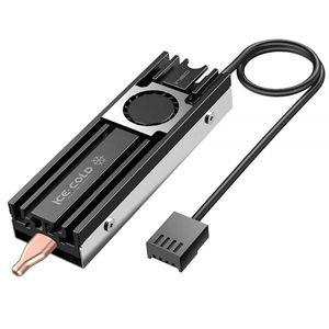 Ineo 알루미늄 M.2 2280 SSD 히트싱크 20mm 팬 퓨어 쿠퍼 스트립 NVME [C2600 팬]용 412554