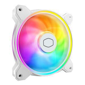 Cooler Master MF120 Halo² 화이트 PC 케이스 액체 쿨러 에어 팬 120mm 듀얼 루프 aRGB 링 다이내믹 PWM 2