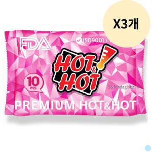 핫앤핫 붙이는 핫팩 파스형 핑크 야외 30매입