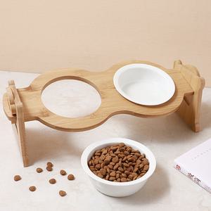 반려동물 2구 밥그릇 높이조절 강아지 고양이 식기