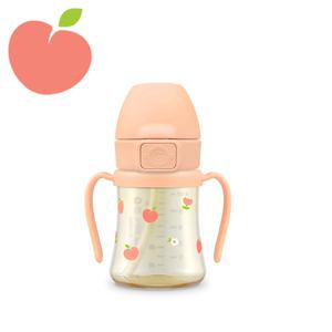 그로미미 PPSU 피치플라워 원터치 빨대컵 200ml  (로제코랄)