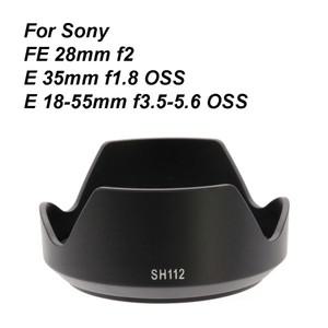 완벽호환 ALC-SH112 소니 FE 카메라 렌즈 후드 플라스틱, 28mm f2 / E 35mm f1.8 OSS 18-55mm f3.5-5.6 SEL