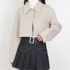 [파라노말샵]4색 울 카라 볼레로 숏 크롭 자켓 (파라노말샵)