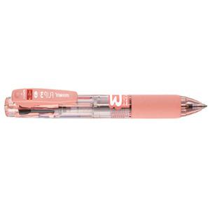 3색 유성볼펜 0.5MM 반투명 바디 12개입 멀티펜 학생용 문구류