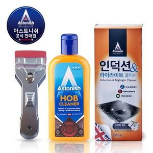 아스토니쉬 인덕션 하이라이트 클리너 235ml + 전용 스크래퍼 / 기름때 얼룩제거 광택