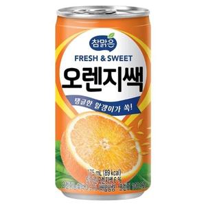 [일화] 참맑은 오렌지쌕 175ml x 30캔 캔음료 음료수