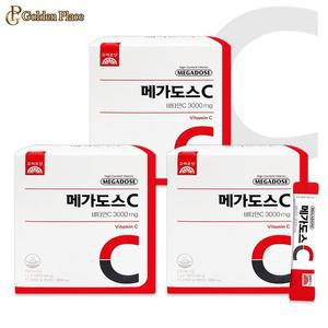 고려은단 메가도스C 비타민C 3000 3g x 100포 3박스 영국산 고함량 G