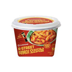 [기타]아워홈 K-STREET 떡볶이 오리지날 즉석용기컵 231g x 10개