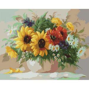 해바라기 인기상품 세트 추천템 유화그리기 화분 명화 쉬운 중형 A-041 DIY 40x50