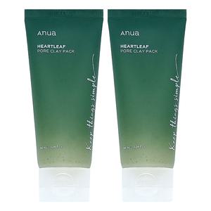 아누아 어성초 모공 클레이 팩 100ml + 100ml 진정 효과와 모공 케어를 한 번에