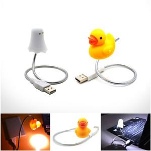 책상 조명 오리 미니 무드등 컴퓨터 캠핑 라이트 USB 옐로우덕 10개