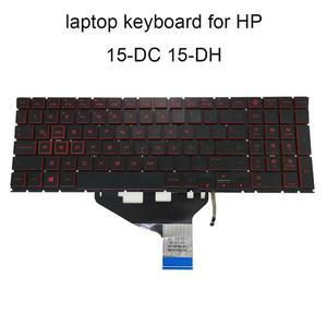 키보드 신시사이저 라틴 레드 백라이트 15-DC 15-DH 15T-DC 17-CB 0153TX TPN-Q211 노트북 NSK-XP1LN