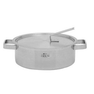 갤러리아 [세신 퀸센스] 통5중 5PLY 스테인레스 냄비 - 전골24cm