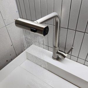 와이드 폭포수 주방수전 SUS304 싱크대 수도꼭지