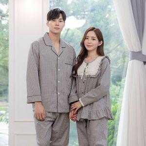 [바풀]CA3S174 14 커플잠옷 순면 파자마 홈웨어 잠옷 세트 브라운_P336064382