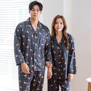 [바풀]CA3S248 15 커플잠옷 순면 파자마 홈웨어 카라넥 잠옷 세트_P336064426