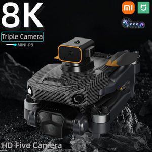 입문용 농업용 드론 샤오미 미지아 P8 프로 4K 전문 장애물 회피 8K 5 HD 카메라 5G 브러시리스 모터 접이