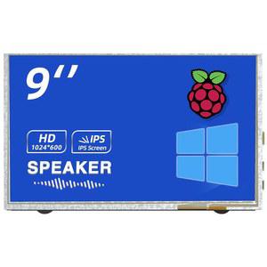 HMTECH 9인치 라즈베리 파이 화면 터치스크린 모니터 1024X600 HDMI 16:9 4용 IPS 디스플레이 /3 /2 /ZERO /B+ WIN11 /10 /8 /7, 무료 드라이버