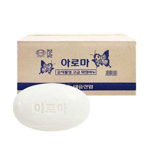 한반도 아로마 옥돌 화이트 비누 130gx80개(W9B9C15)