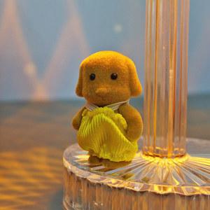 숲 동물 가족 미니 1/12 고양이 곰 새끼 사슴 소녀 가상 놀이 세트 1 12 스케일 인형 집 가구