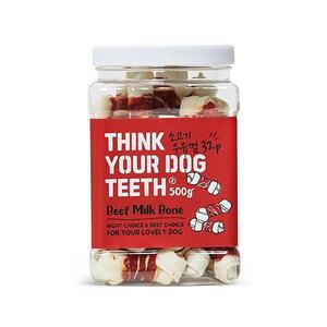 THINK YOUR DOG TEETH 우유껌 본 건조간식 연어맛
