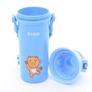카카오프렌즈 물통(라이언)450ml 원터치 어깨끈