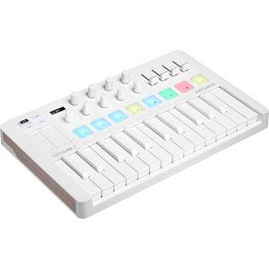 Arturia 미니랩 3 알파인 범용 MIDI 컨트롤러 올인원 소프트웨어 패키지 포함 키 25개 멀티 컬러 패드 8개