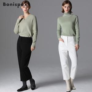 [보니스팍스][보니스팍스(Bonispax)] 뒷비조 장식 아웃포켓 슬림 배기팬츠 (택가격 109000원)