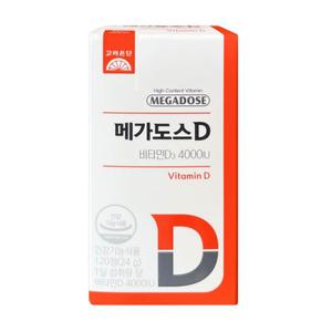 비타민D3 메가도스D 고려은단 4000IU 120정 1개 임산부비타민D 어린이비타민D