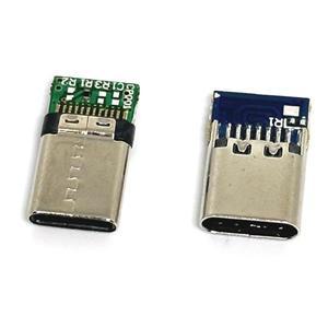 USB 3.1 C 타입 커넥터 플매트 카펫 러그  24 핀 데이터 케이블 지지대 PCB 보드  수/암 고속 변속기 충전
