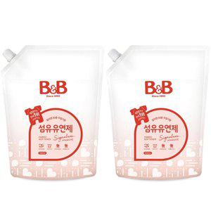 비앤비 유아 섬유유연제 자스민향 1500ml 리필형 2입