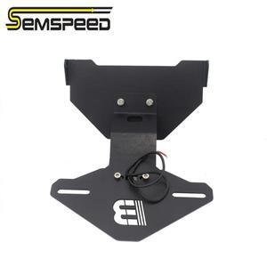Semspeed PCX 125  바이크 오토바이 후방카메라 번호판 홀더 브래킷  LED 라이트 포함  프레임