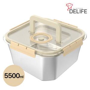 [디라이프] 셰프앤락 밀폐 용기 5500ml DLA-CL5500ml (W)
