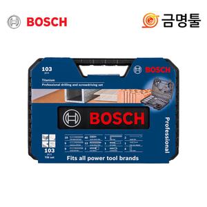 보쉬 드릴 스크류 드라이버비트세트 2608594070 103pcs 목재 철재 콘크리트 드릴비트