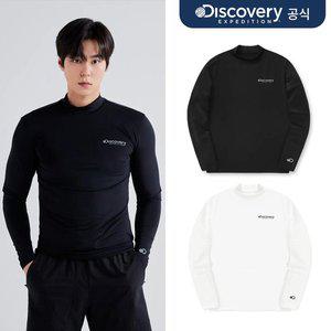 [디스커버리] 남성 냉감 레이어드 반하이넥 긴팔티셔츠 2종 택1