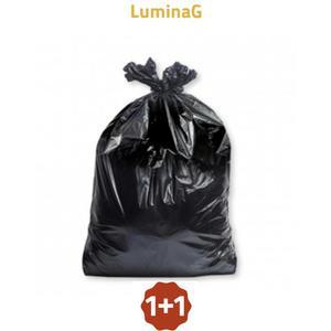 1+1 2팩x50매입 100l 쓰레기 재활용 비닐 대형 분리수거봉투 시장 야채 봉지 검정봉투