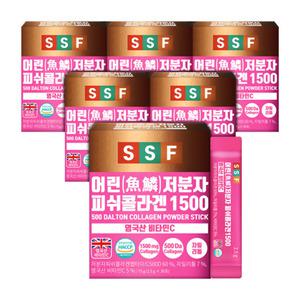 순수식품 저분자 피쉬 콜라겐 펩타이드 1500MG 분말 스틱 x6박스(180포)