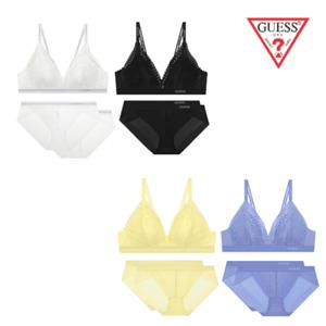 [게스언더웨어](타임스퀘어점패션관)모던레이스 아웃밴드 브라1+팬티2세트 4종중택1 ODWBR2BP293BK4