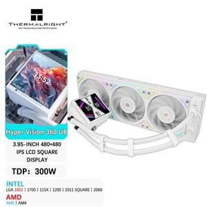 Thermalright HYPER VISION 360 UB ARGB 올인원 수냉식 라디에이터 3.95인치 자기 LCD 디스플레이/통합 팬/