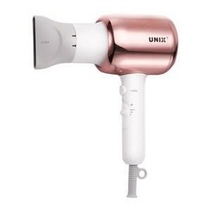 유닉스 드라이기 음이온 에센셜케어 헤어 드라이어 2000W 핑크골드 B1642N