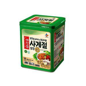 [기타]CJ 해찬들 사계절 쌈장 골드 14kg 대용량 업소용 캔