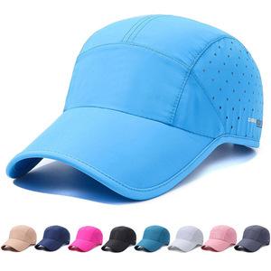 야외 스포츠 빠른 건조 방수 통기성 야구 모자 여름 남성 여성 조정 가능한 Snapback 솔라 그늘 모자