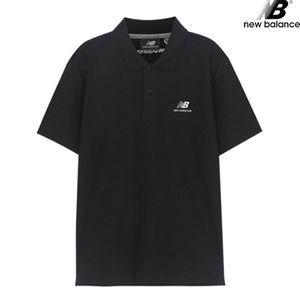 [하프클럽/뉴발란스]뉴발란스 NBD4DB1013-BK CP 피케 반팔티 폴로 카라 남녀공용 티셔츠