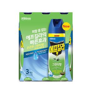 에프킬라 모기약 에어로졸 그린티향, 500ml, 3입, 1개