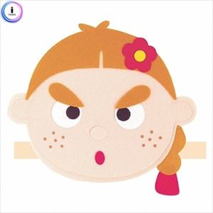 h50 전래동화 역할놀이 머리띠 - 심술쟁이 여자아이