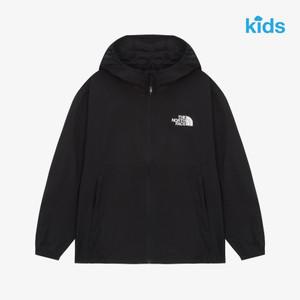 노스페이스키즈 아동 간절기 초경량 바람막이 25SS 키즈 테일윈드 후디 NJ3LR13T BLK