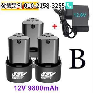 전동 공구용  충전식 배터리 스크루 드라이버 리튬 이온 12V 9800mAh