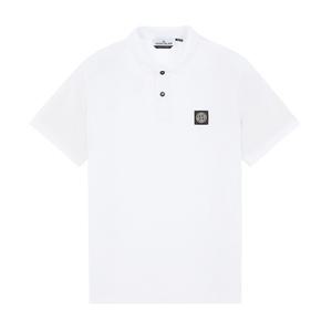 25SS 스톤아일랜드 로고 PK티셔츠 화이트 22002SC S0017 V0001