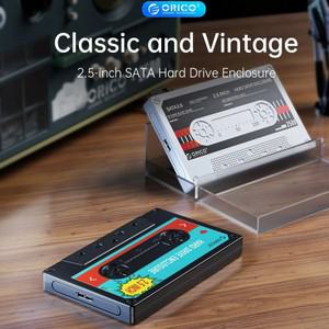 ORICO HDD 인클로저 외장 하드 드라이브 케이스, SATA to USB 3.0, 5Gbps 2.5 인치 SSD 투명 7mm-9.5mm 박