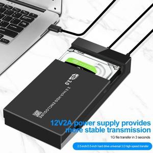 HDD 케이스 3.5 인치 SATA-USB 어댑터 외장 하드 드라이브 인클로저 리더, SSD 디스크 박스 PC용 Case to A